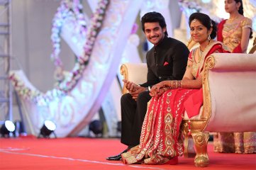 Hero Aadi Wedding Reception Photos